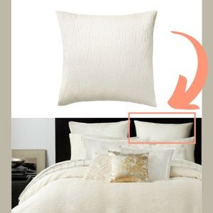 NIB $190 Donna Karan‎ Rhythm [ 1 ] Jacquard Euro Pillow Sham